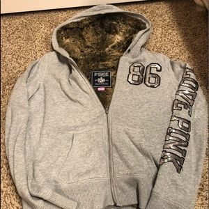 Victoria secret pink zip up hoodie